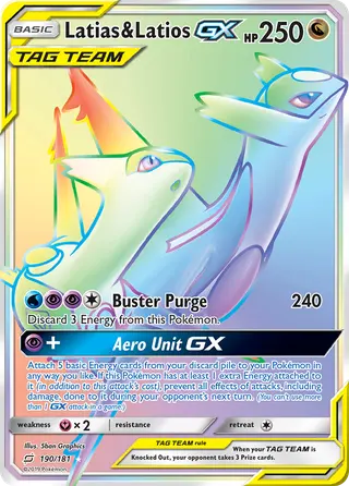 Carta Latias e Latios GX