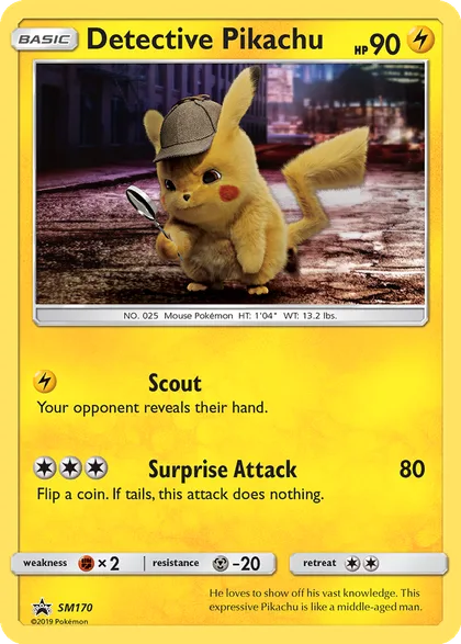 Carta Detective Pikachu