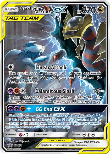 Carta Garchomp & Giratina GX