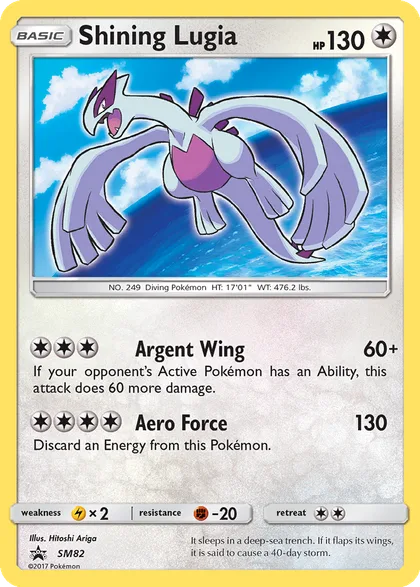 Carta Shining Lugia