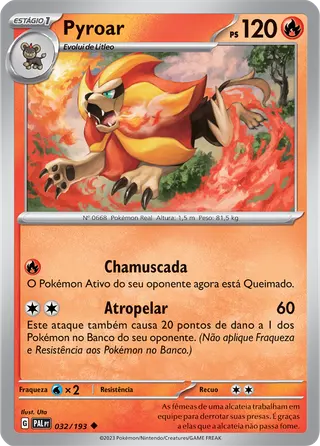 Carta Pyroar