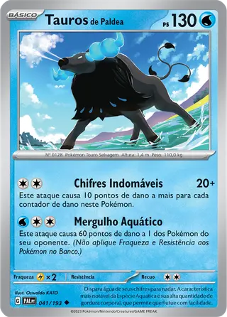 Carta Tauros de Paldea