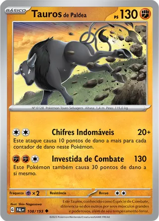 Carta Tauros de Paldea