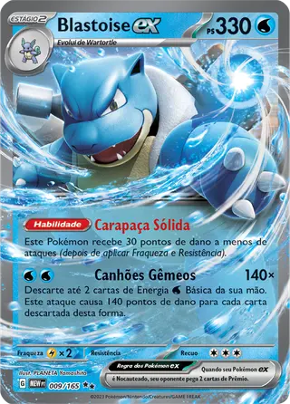 Carta Blastoise ex