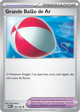 Carta Grande Balão de Ar