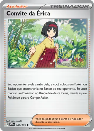 Carta Convite da Érica