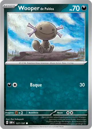 Carta Wooper de Paldea