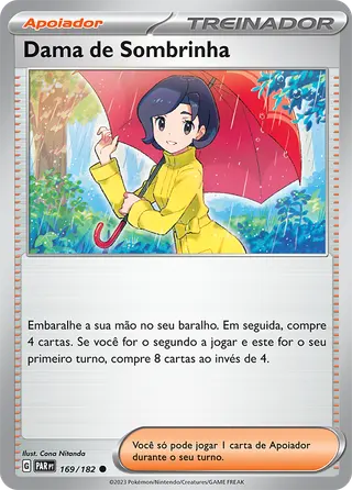 Carta Dama de Sombrinha