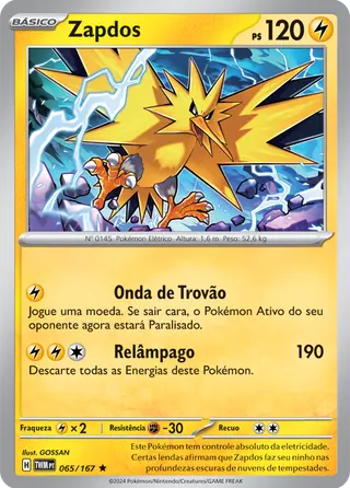 Carta Zapdos