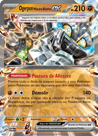 Carta Ogerpon Máscara Alicerce ex
