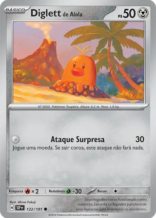Carta Diglett de Alola