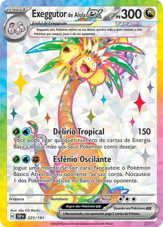 Carta Exeggutor de Alola ex