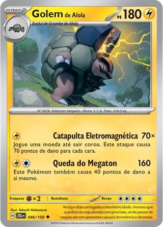 Carta Golem de Alola
