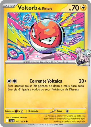 Carta Voltorb da Kissera