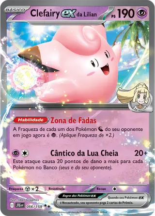 Carta Clefairy ex da Lílian
