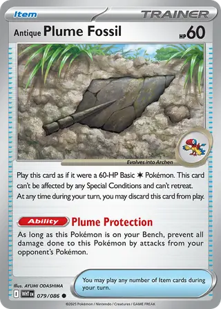 Carta Fóssil Pluma Arcaico