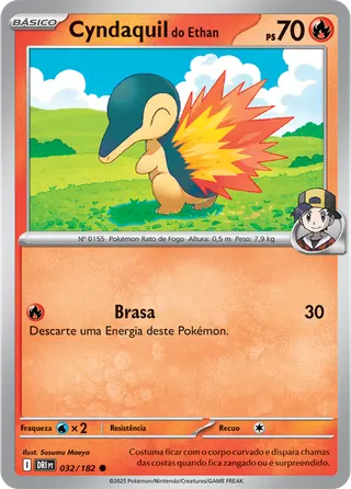 Carta Cyndaquil do Ethan