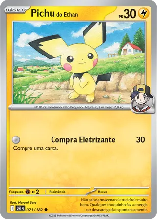 Carta Pichu do Ethan