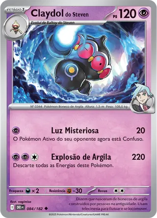 Carta Claydol do Steven