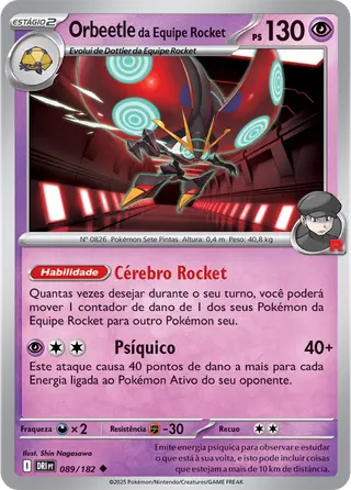 Carta Orbeetle da Equipe Rocket