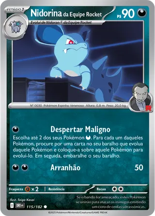 Carta Nidorina da Equipe Rocket