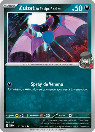 Carta Zubat da Equipe Rocket
