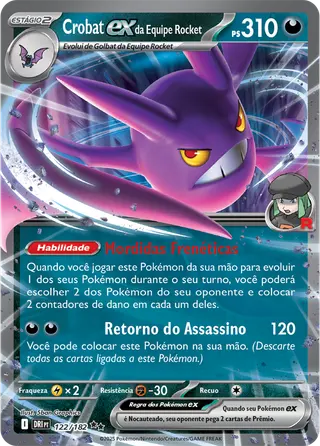 Carta Crobat ex da Equipe Rocket