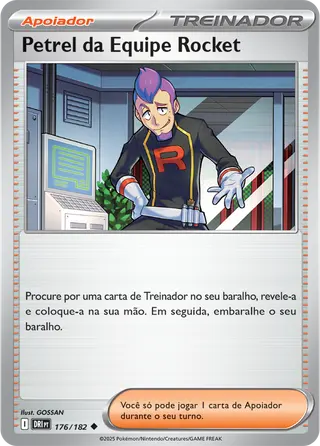 Carta Petrel da Equipe Rocket