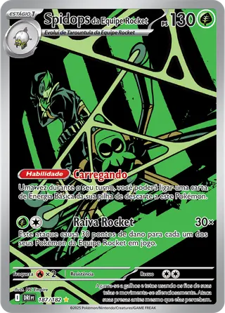 Carta Spidops da Equipe Rocket