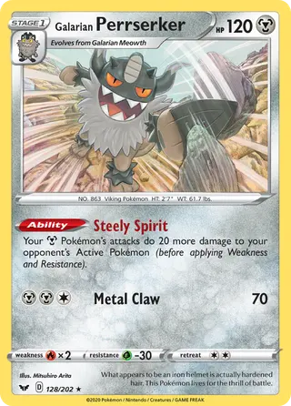 Carta Perrserker de Galar