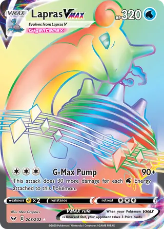 Carta Lapras VMAX