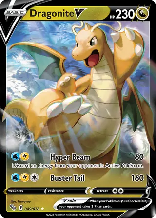Carta Dragonite V