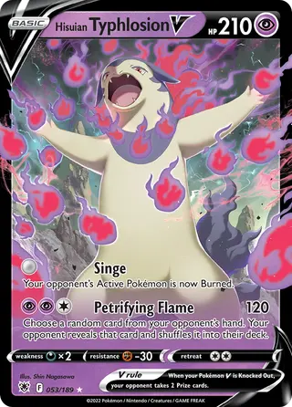 Carta Typhlosion de Hisui V