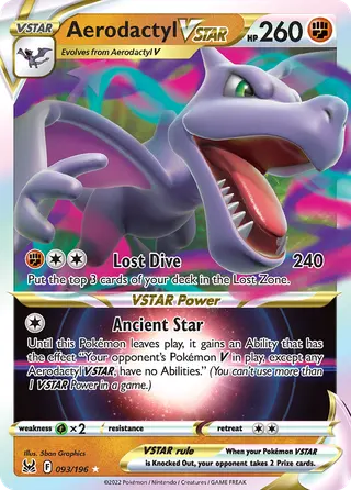 Carta Aerodactyl V-ASTRO