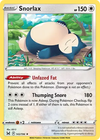 Carta Snorlax