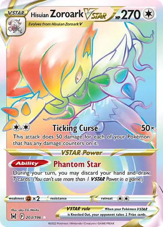 Carta Zoroark de Hisui V-ASTRO