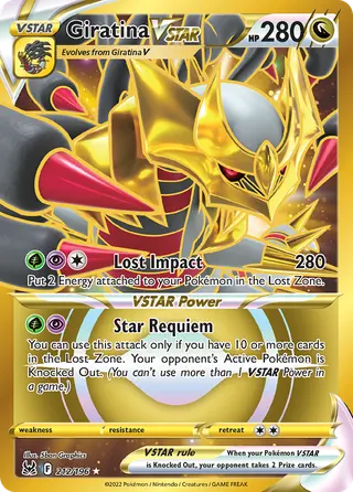 Carta Giratina V-ASTRO