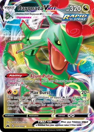 Carta Rayquaza VMAX