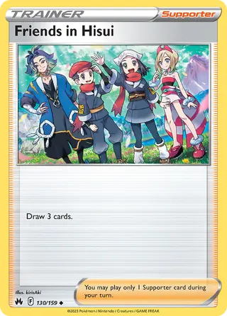 Carta Amigos em Hisui