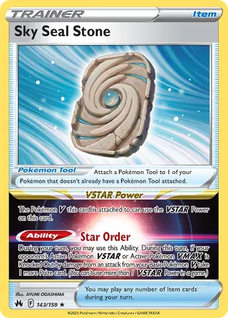 Carta Pedra Selada Celeste