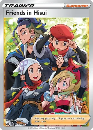 Carta Amigos em Hisui