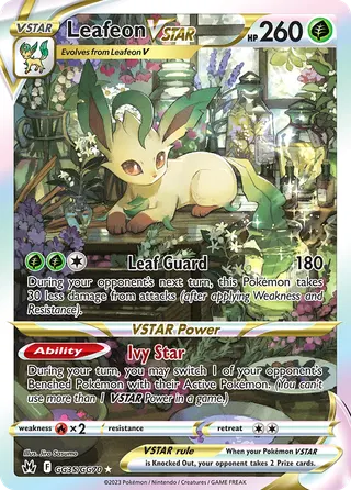Carta Leafeon V-ASTRO