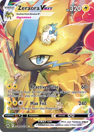 Carta Zeraora VMAX