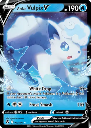 Carta Vulpix de Alola V