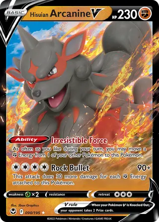 Carta Arcanine de Hisui V