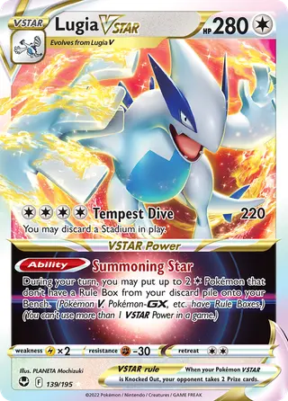Carta Lugia V-ASTRO