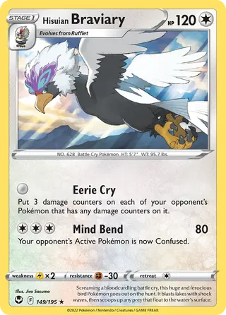 Carta Braviary de Hisui
