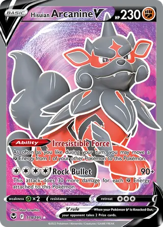 Carta Arcanine de Hisui V