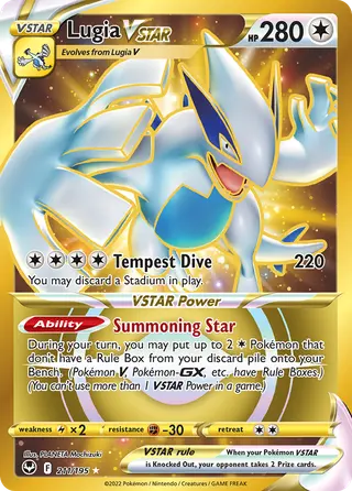 Carta Lugia V-ASTRO