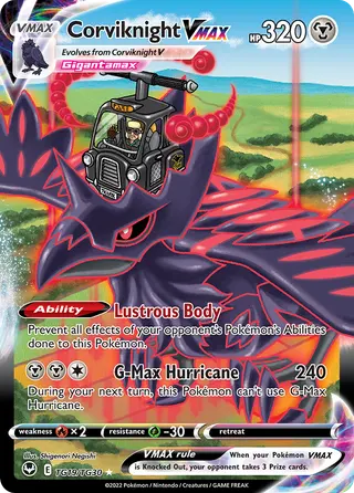 Carta Corviknight VMAX